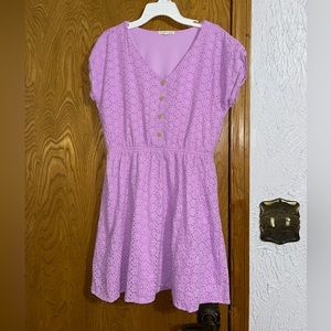 Copper Key Flower print dress